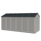 Chery Industrial Duramax 15.8’ Apex‑Pro Vinyl Storage Shed with Foundation Kit