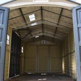 Chery Industrial Duramax 15.8’ Apex‑Pro Vinyl Storage Shed with Foundation Kit