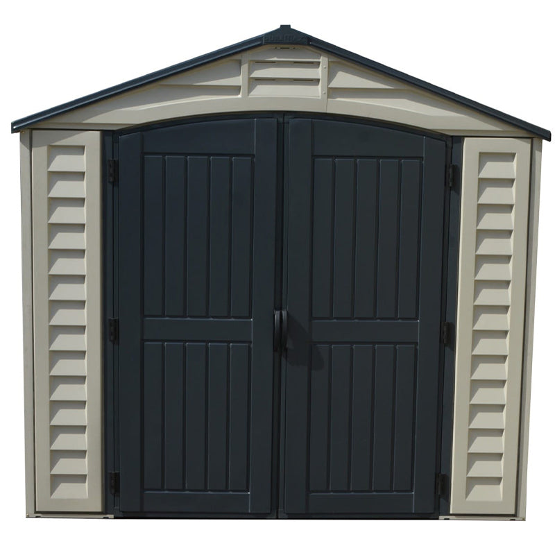 Chery Industrial Duramax 15.8’ Apex‑Pro Vinyl Storage Shed with Foundation Kit