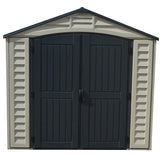 Chery Industrial Duramax 15.8’ Apex‑Pro Vinyl Storage Shed with Foundation Kit