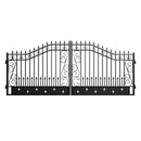 Chery Industrial 16x8 ft Dual Swing Driveway Gate with Star Pattern