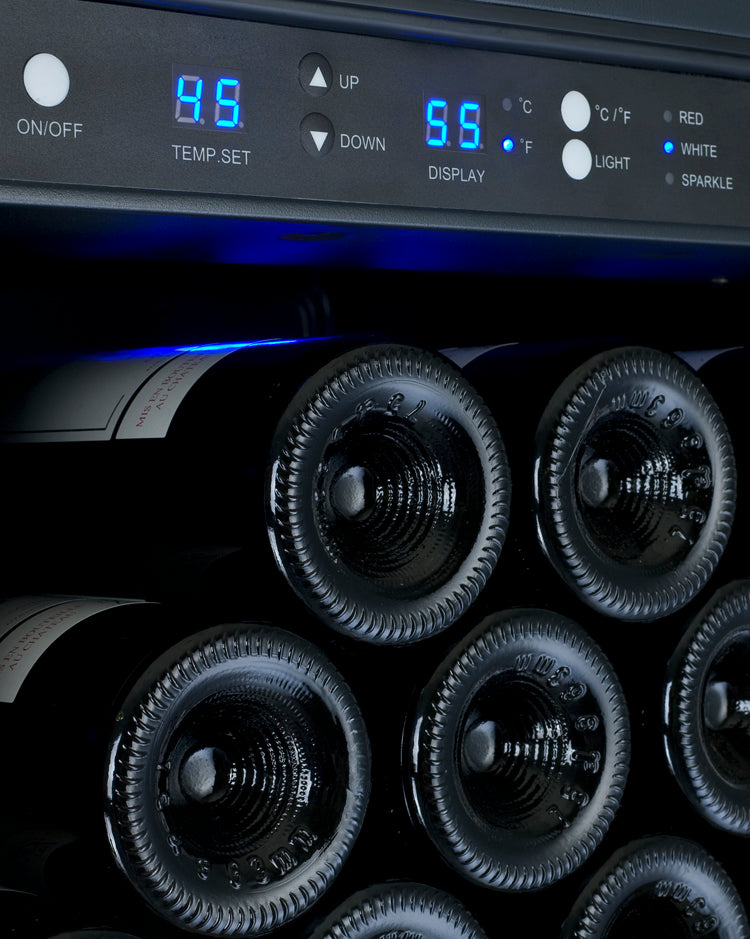 Allavino 47″ Wide FlexCount II Tru‑Vino 354 Bottle Dual Zone Black Side‑by‑Side Wine Refrigerator 2X‑VSWR177‑1B20