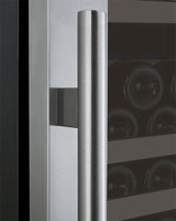 Allavino 24” Wide FlexCount II Tru-Vino 177 Bottle Single Zone Stainless Steel Right Hinge Wine Refrigerator