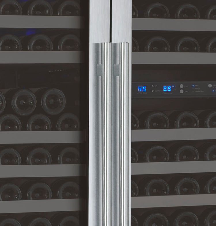 Allavino 47″ Wide FlexCount II Tru‑Vino 349 Bottle Three Zone Stainless Steel Side‑by‑Side Wine Refrigerator 3Z‑VSWR7772‑S20