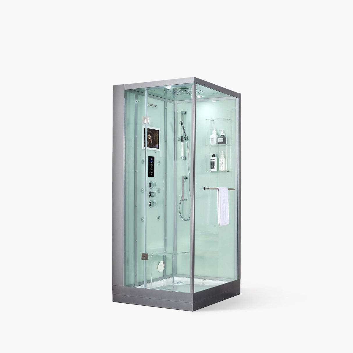 Maya Bath Platinum Arezzo‑L 37″ × 37″ × 88″ Steam Shower