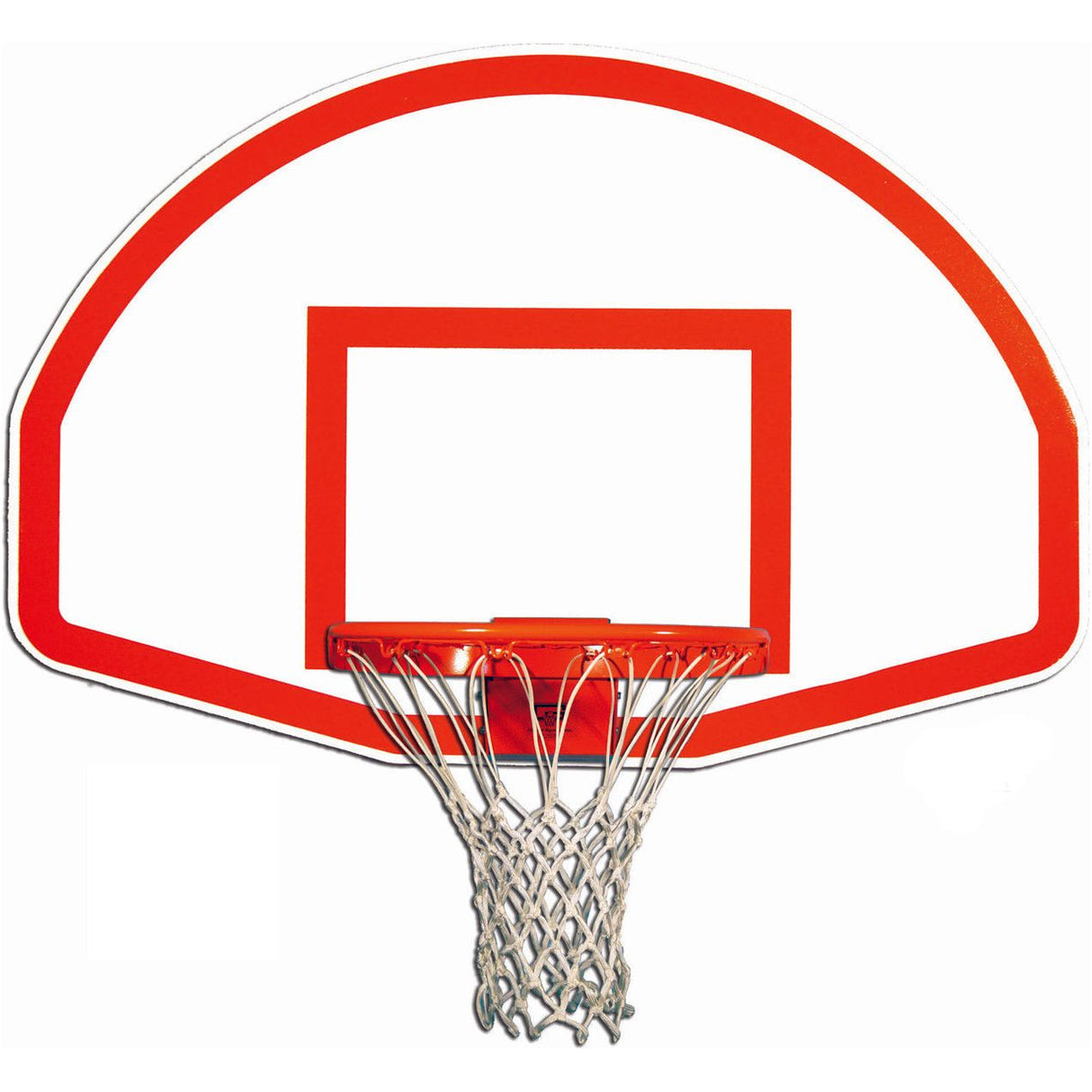 Gared Rust‑Resistant Fan‑Shape Aluminum Backboard 35.5″ x 54″ Marked Aluminum Backboard