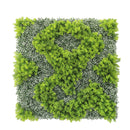 Designer Plants USA Natural Green and White Artificial Moss Green Wall UV Resistant 40x40