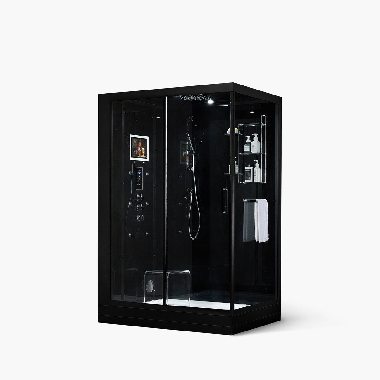 Maya Bath Platinum Anzio-L 57″ × 37″ × 88″ Steam Shower