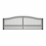 Chery Industrial 18’ x 6’ Steel Dual Swing Driveway Gate London‑Style