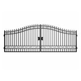 Chery Industrial 18x8 ft Steel Dual Swing Driveway Gate