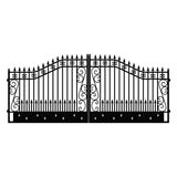 Chery Industrial 18x8 ft Steel Dual Swing Driveway Gate