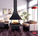 HearthArtSinn Ash 5 Trumpet Table Wood Burning Fireplace