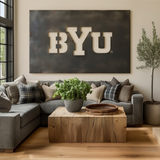 The BYU- Metal Wall Art - Landscape Slate