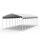 40FT × 20FT Metal Carport Garage Weatherproof Steel Vehicle Shelter