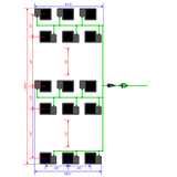 Alien Hydroponics EasyFeed 15 Pot 5 Row Kit