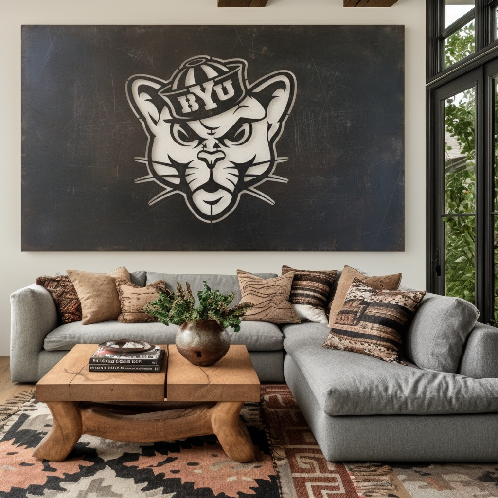 The BYU Cat- Metal Wall Art - Landscape Forge