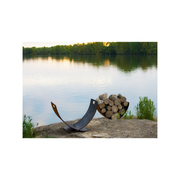 Fire Pit Art Wings of Flight Firewood Holder