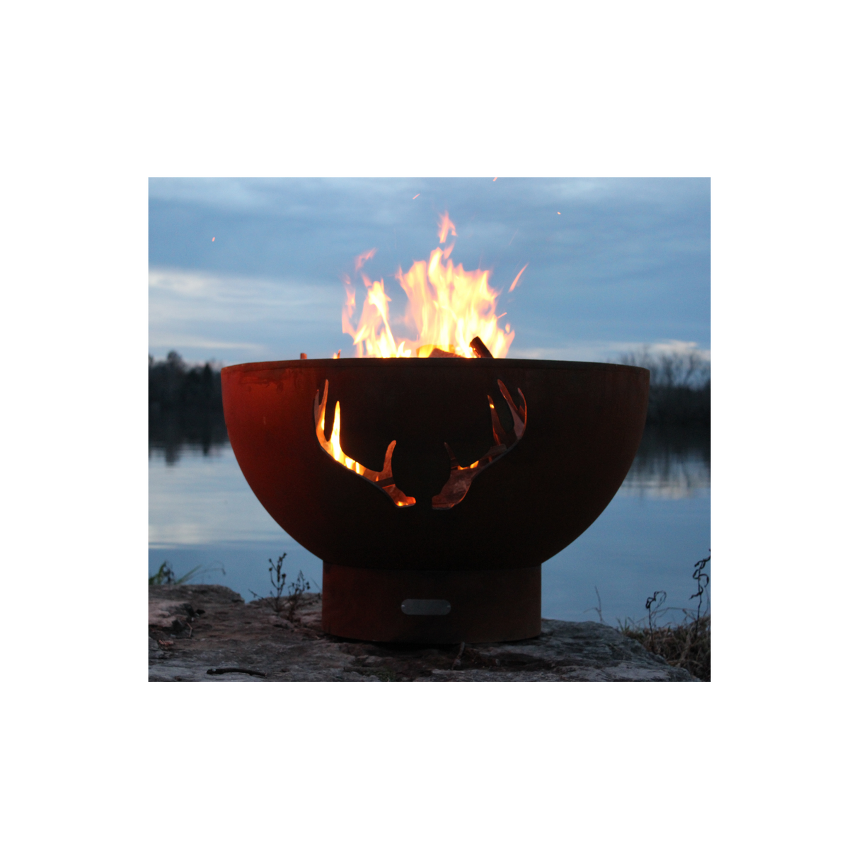 Fire Pit Art Antlers Fire Pit