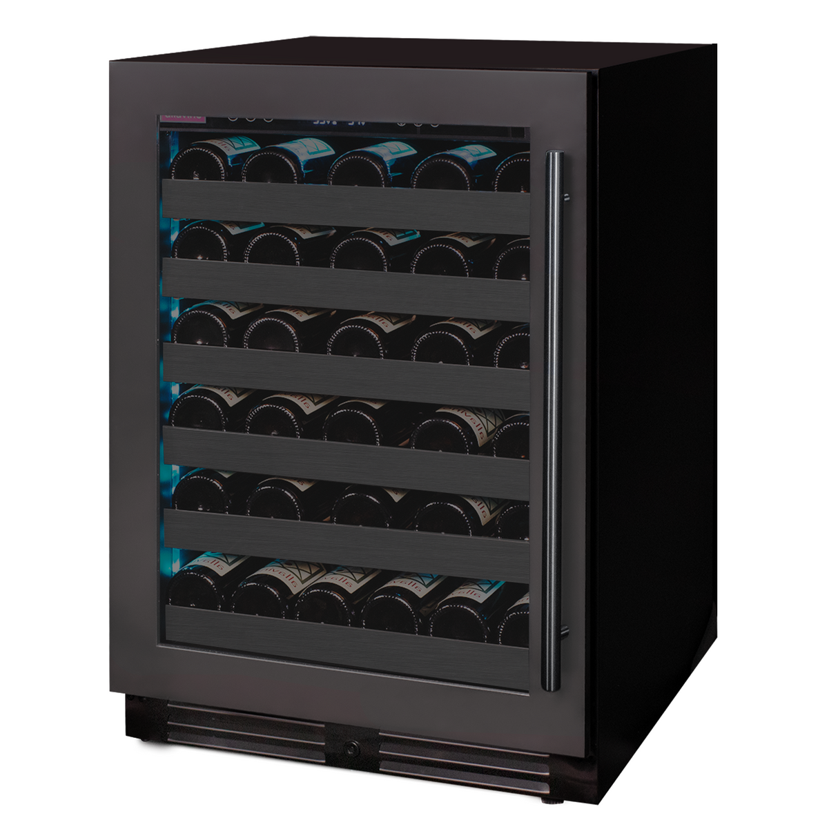 Allavino Reserva Series 50″ 34″ Tall Single Zone Left Hinge Black Stainless Steel Wine Cooler Refrigerator