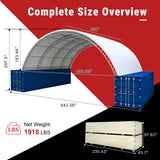 Arch Storage Shelter Single Truss Galvanized Frame Shipping Container Shelter