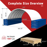 Single Truss Arch Storage Shelter Shipping Container Shelter