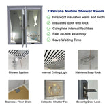 Chery Industrial Bastone 2 Private Mobile Shower Room Portable Bathroom Unit