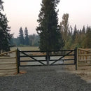 Chery Industrial 20 ft Farm Metal Driveway Gate with Diagonal Tubes, Dual Swing