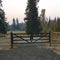 Chery Industrial 20 ft Farm Metal Driveway Gate with Diagonal Tubes, Dual Swing