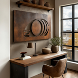 The Whiskey Barrel - Metal Wall Art