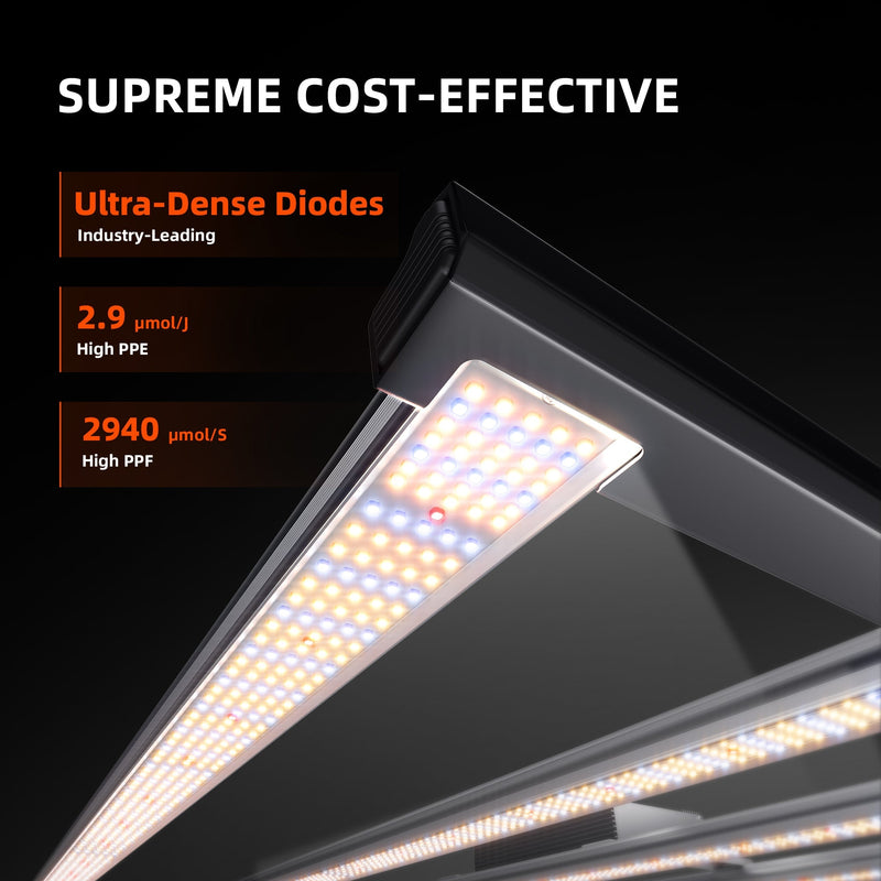 Spider Farmer G1000 1000 Watt Smart Dimmable Full Spectrum High Yield Commercial LED Grow Light for 5X5 Grow Tent