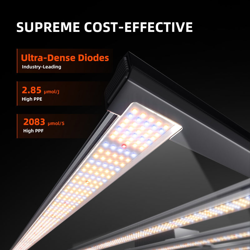 Spider Farmer G8600 800 Watt Dimmable Cost effective Full Spectrum High Yield LED Grow Light for 4X4 / 5X5