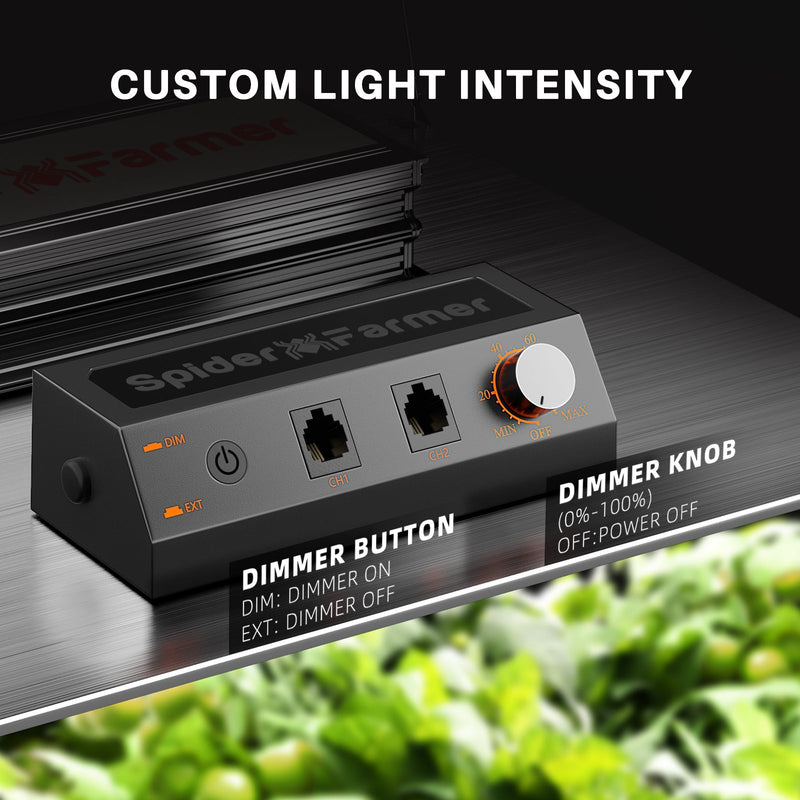 Spider Farmer 2’x2′ Complete Grow Tent Kit SF1000 LED Grow Light Clip Fan Ventilation System with Temperature Humidity Controller