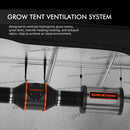 Spider Farmer 3’x3′X6′ Complete Grow Tent Kit G3000 LED Grow Light 6” Clip Fan 4” Ventilation System