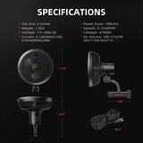 Spider Farmer 3’x3′X6′ Complete Grow Tent Kit G3000 LED Grow Light 6” Clip Fan 4” Ventilation System