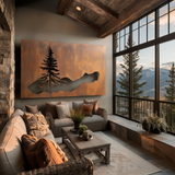 The Redwood - Metal Wall Art