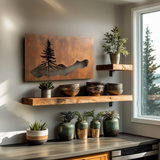 The Redwood - Metal Wall Art