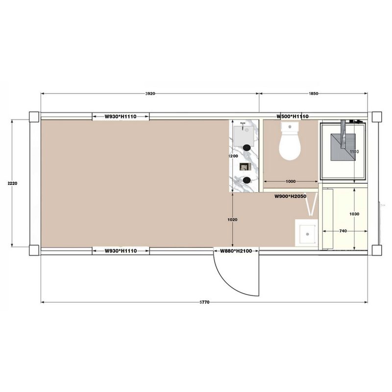 Chery Industrial 20ft Modified Container House