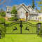 Chery Industrial 20x8 ft Dual Swing Driveway Gate with Ornamental Posts