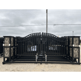 Chery Industrial 20ft Wrought Steel Garden Driveway Gate with Post