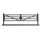 Chery Industrial 20 ft Farm Metal Driveway Gate with Diagonal Tubes, Dual Swing