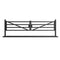 Chery Industrial 20 ft Farm Metal Driveway Gate with Diagonal Tubes, Dual Swing