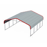 Chery Industrial 20’ x 20’ Outdoor Metal Carport Shelter