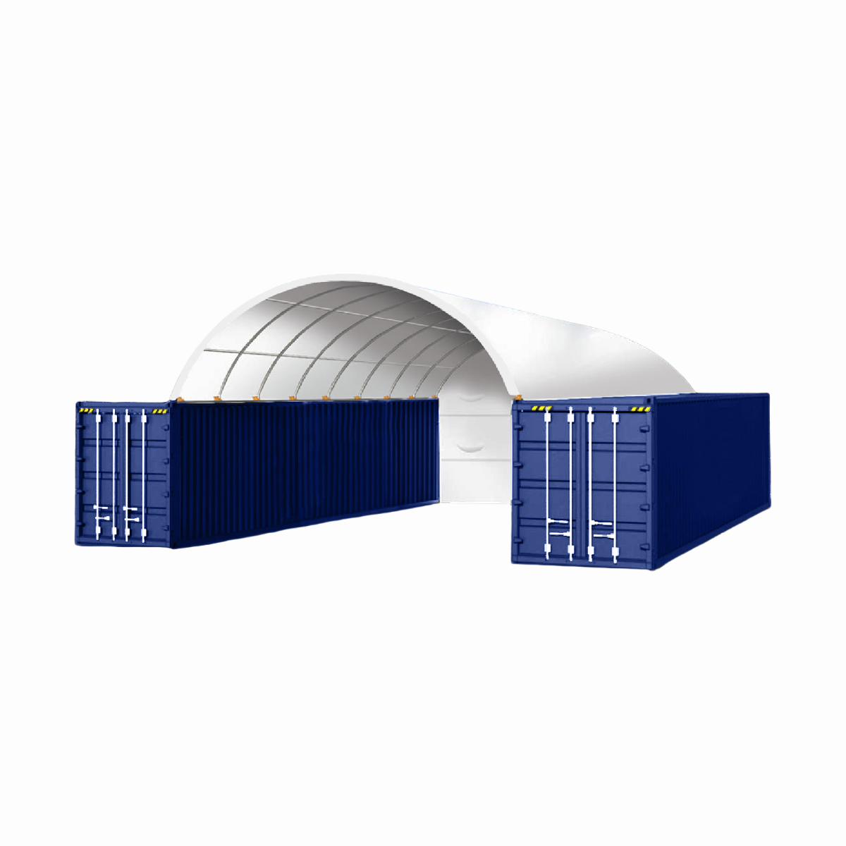 Chery Industrial 20x40 ft Container Shelter with Closed Back Panel