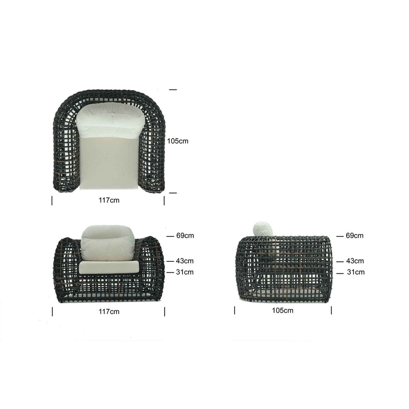 Skyline Design Dynasty 5-Piece Seating Set with Sunbrella Cushion