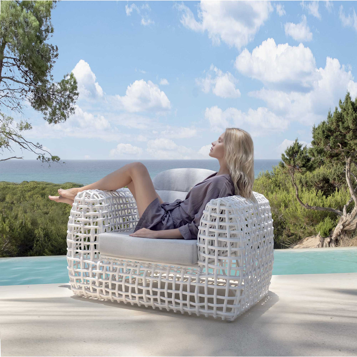 Skyline Design Dynasty Armchair with Sunbrella Cushion