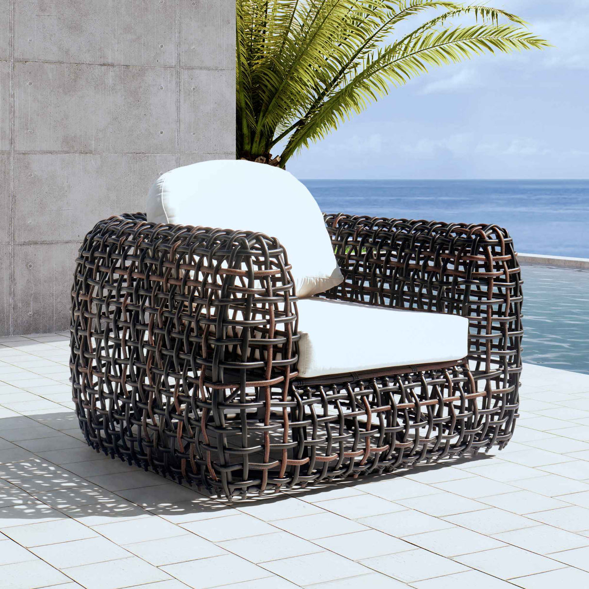 Skyline Design Dynasty Swivel Armchair with Sunbrella Cushion