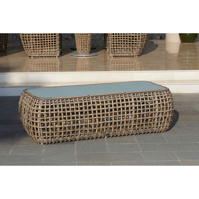 Skyline Design Dynasty Coffee Table with Glass