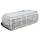 Skyline Design Dynasty Coffee Table with Glass