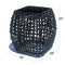 Skyline Design Dynasty Side Table with Glass