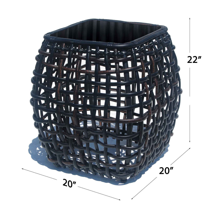Skyline Design Dynasty Side Table with Glass